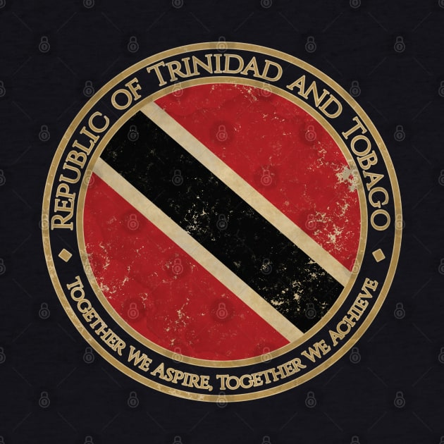 Vintage Republic of Trinidad and Tobago USA North America United States Flag by DragonXX